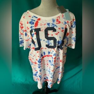 Grayson Threads Women’s USA Tie-Dye Tee